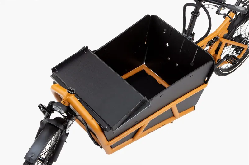 Close-up of frame and rear wheel